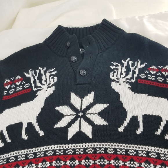 Chaps Reindeer Games  Sweater- Size M - Picture 1 of 6